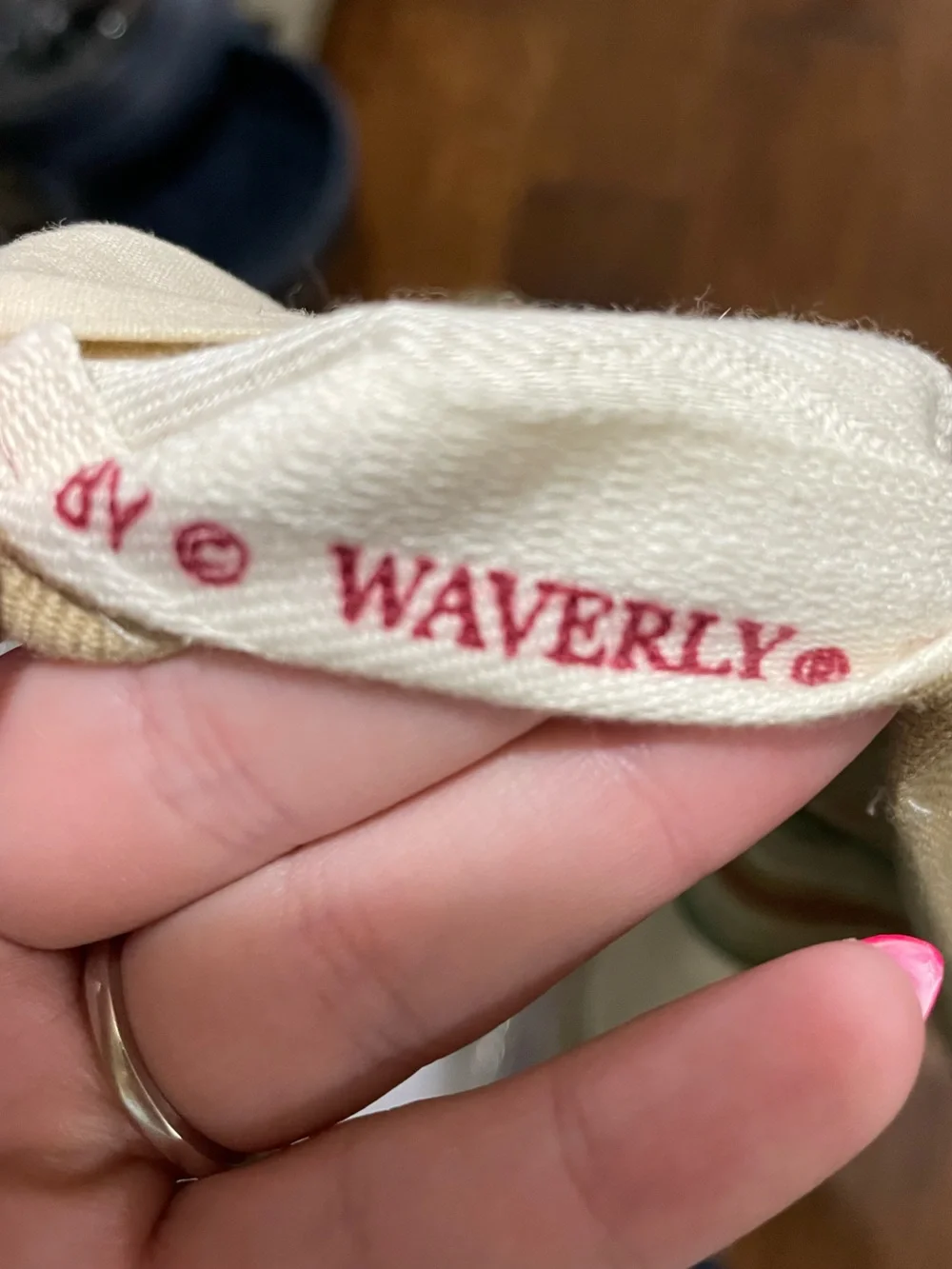 Waverly Valance Curtains Y2K neutral stripes scalloped 156”x18”